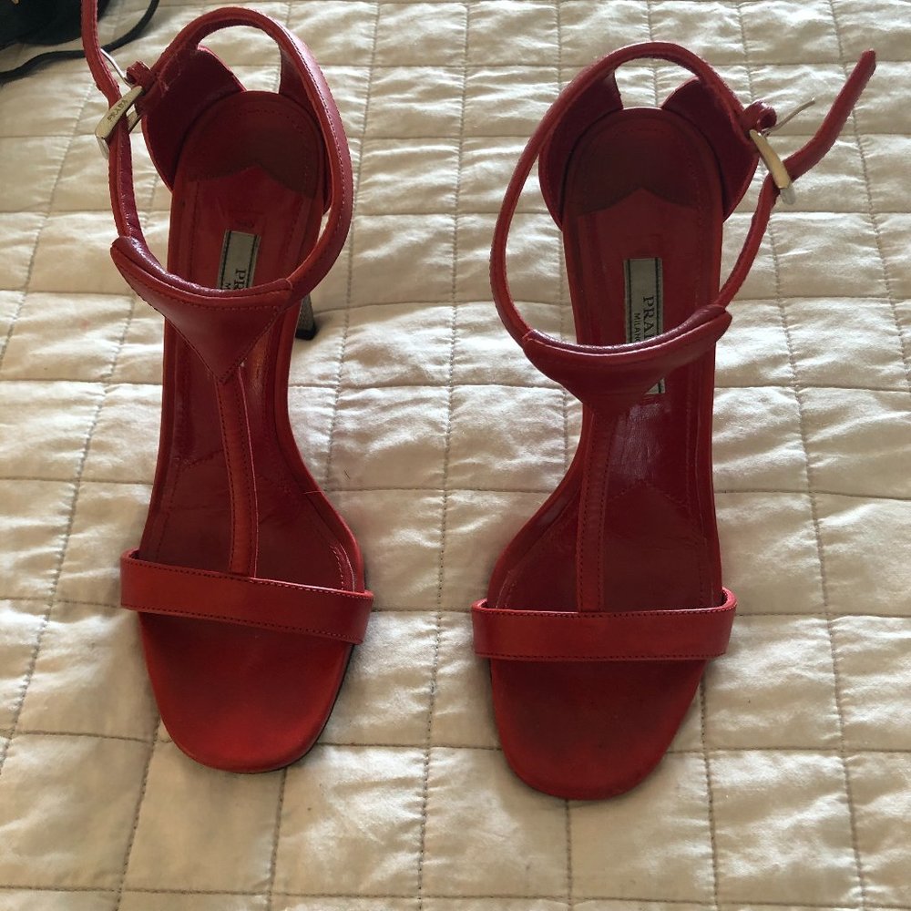 Prada T Strap sandals